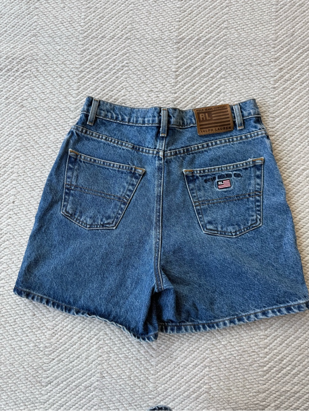 Rare Vintage Ralph Lauren Denim Jean High-Waist 5in Shorts sz 28 (vintage 10)